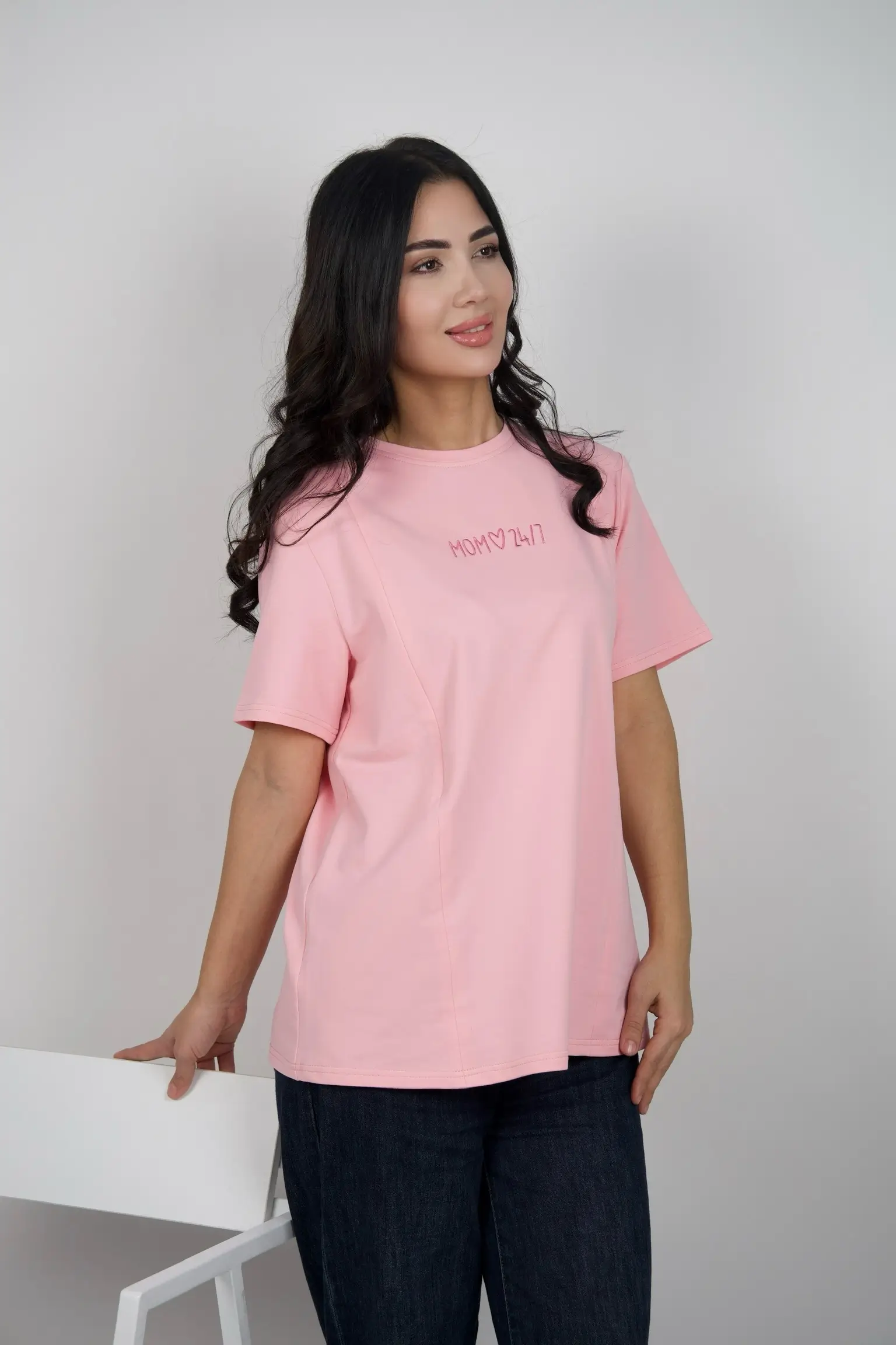 Футболка для кормления Bemama в фиолетовом цвете